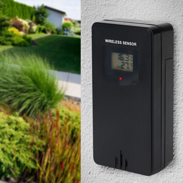 Profi Funk-Wetterstation mit 3 Aussensensoren  - Behalten Sie 4 Zonen im Blick für maximale Übersicht & Kontrolle - inkl. Funkwecker & XL-Display