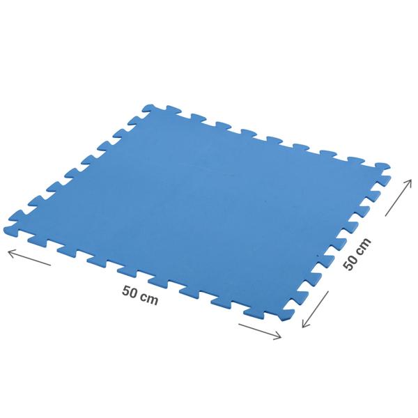 Pool-Unterlage 9tlg. 50x50 cm - Schützt Poolböden vor Löchern/Rissen - EVA Material - Hygienisch, langlebig, für Schwimmbecken & Planschbecken