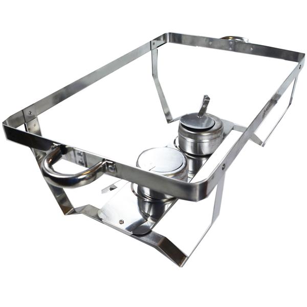 Komfortabler Edelstahl Speisewärmer (3x3L) - mit Deckel und Ständer, Cool Touch Griffe - Ideal für Party, Buffet, Catering, Frühstück
