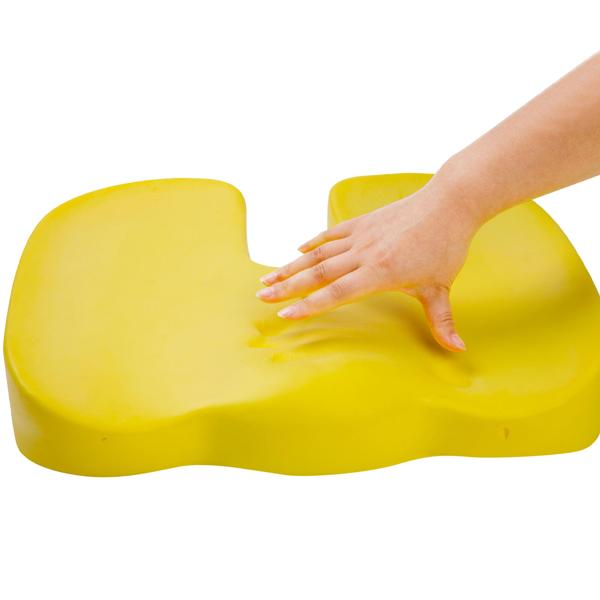 Bambus-Sitzkissen - passt sich optimal Ihrem Körper an - Memory-Foam, 45x30x6,4cm, waschbar - Ideal für Büro & Reisen