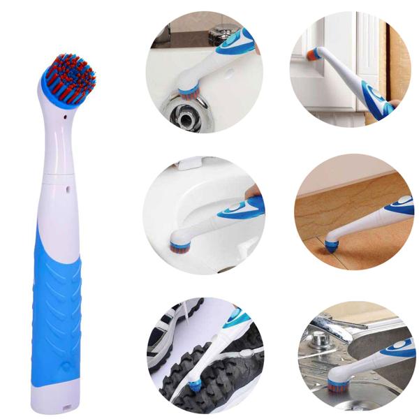 Elektrische Reinigungsbürste mit 4 Aufsätzen