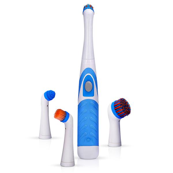 Elektrische Reinigungsbürste mit 4 Aufsätzen