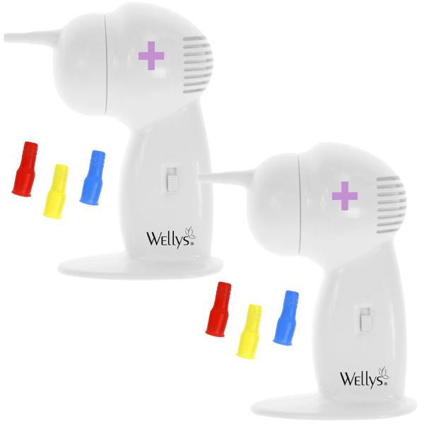 2er-Set Ohrreiniger Set mit 4 Ersatzdüsen: Sichere Alternative zu Wattestäbchen – Eine schmerzfreie & sanfte Ohrenpflege – Hygienisch & Effektiv