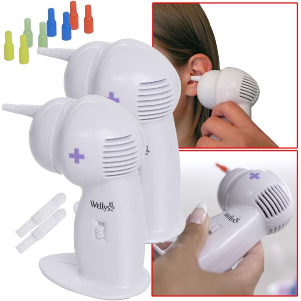 2er-Set Ohrreiniger Set mit 4 Ersatzdüsen: Sichere Alternative zu Wattestäbchen – Eine schmerzfreie & sanfte Ohrenpflege – Hygienisch & Effektiv