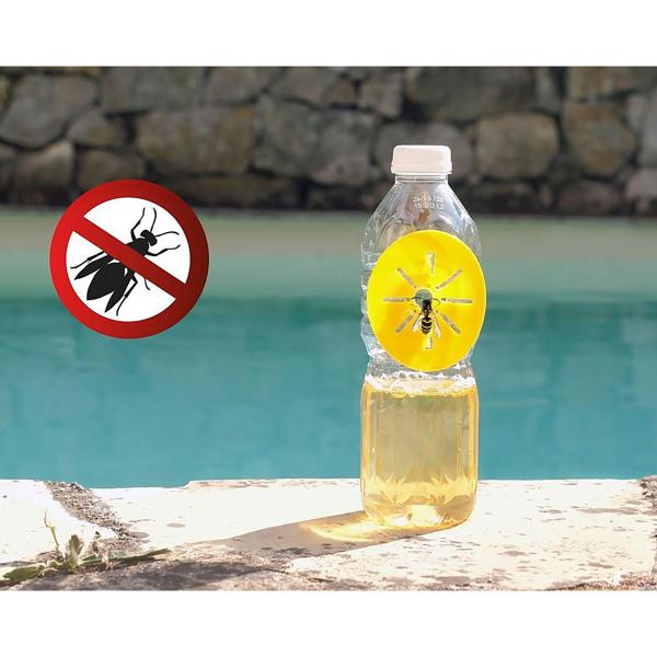 Wespenfalle für Plastikflaschen 6er-Set - Effektive Insektenbekämpfung ohne Chemie - DIY-Bausatz - Robust, 6.5x7 cm, wiederverwendbar