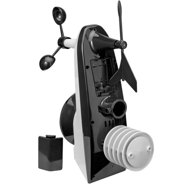 Premium WLAN Wetterstation m. XL-Farbdisplay, Aussensensor, App-Daten, Messung von Temperatur, Regenmenge, Windgeschwindigkeit u. Richtung, Luftdruck