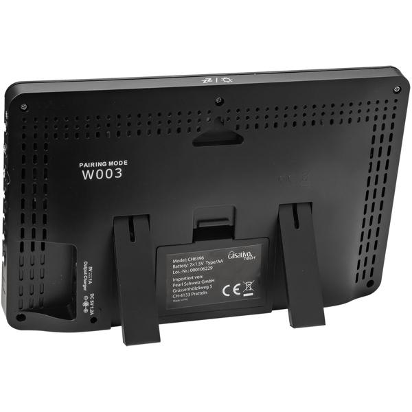 Premium WLAN Wetterstation m. XL-Farbdisplay, Aussensensor, App-Daten, Messung von Temperatur, Regenmenge, Windgeschwindigkeit u. Richtung, Luftdruck