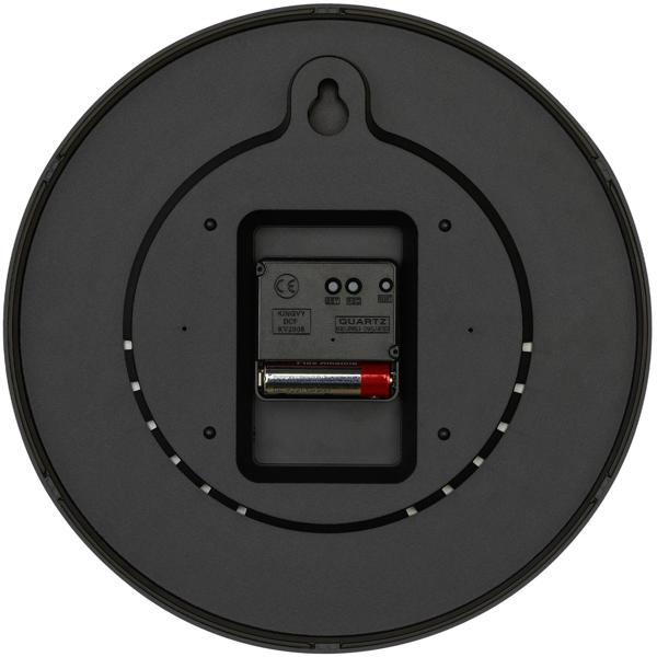 Klassische Funk-Wanduhr, Ø 24,5cm, weiss-schwarz – Analoge Wanduhr mit präzisem Funkwerk, zeitloses Design, gut ablesbar