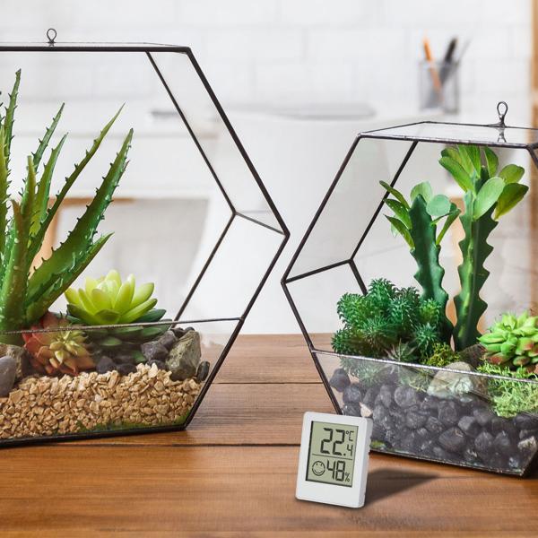 Digitales Thermo-Hygrometer 3er-Set - Präzise Temperatur- & Feuchtigkeitsüberwachung, gesundes Raumklima - (-20 bis +60°C) - (10-99% rH) - (CR2032) - 4,5x1,2x5,8cm