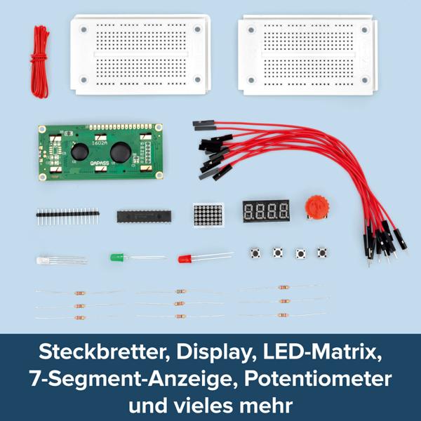 Python Lernkit für Raspberry Pi 4 und 400 - Sofort loslegen ohne Vorkenntnisse - Für Programmieranfänger - Projekte: LED-Matrix, Fussgängerampel
