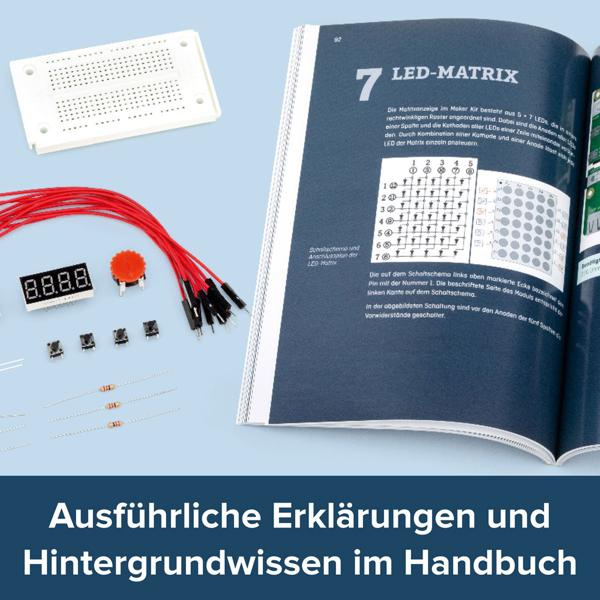 Python Lernkit für Raspberry Pi 4 und 400 - Sofort loslegen ohne Vorkenntnisse - Für Programmieranfänger - Projekte: LED-Matrix, Fussgängerampel