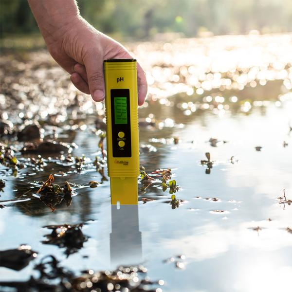 2er-Set Digitales pH-Messgerät mit ATC-Funktion, LCD-Display, pH-Messbereich 0-14, präzise pH Wert Messung für Trinkwasser, Aquarien, Pools, und Teiche