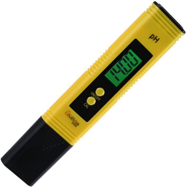 Digitales pH-Messgerät mit ATC-Funktion, LCD-Display, pH-Messbereich 0-14, präzise pH Wert Messung für Trinkwasser, Aquarien, Pools, und Teiche