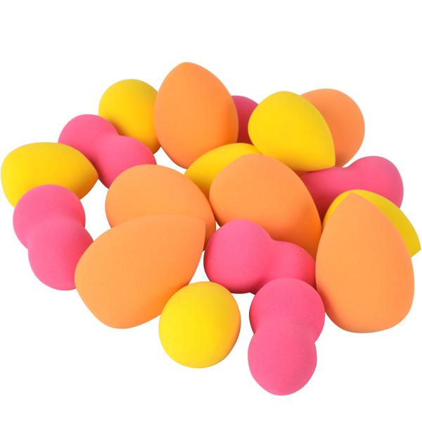 Make-Up Schwämmchen Set 18 Stück - Perfektes Make-up mit 3 Formen - Für Foundation Puder Creme Highlighter - Vielseitig & leicht zu reinigen