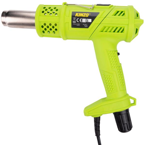 3in1 Unkrautvernichter, 2000W, Grün, Grillanzünder & Heissluftpistole – Multifunktionales Heissluftgerät bis 360°C mit diversen Aufsätzen