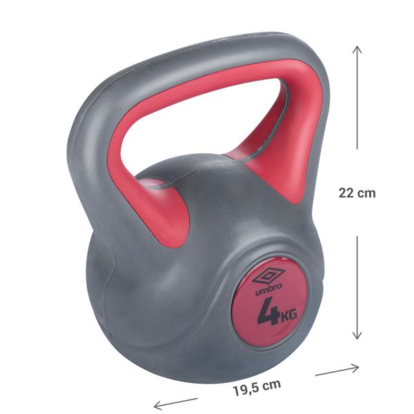 2er-Set Kettlebell, 4kg: effektives Ganzkörpertraining, Cardio und leichte Übungen, ideal für Fitness zu Hause