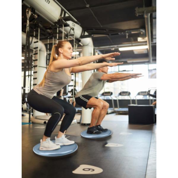 2er-Set Balance-Kissen Ø 33cm - Koordination, Tiefenmuskulatur & Rücken stärken - Phthalate-frei, 150kg belastbar, blau - Sitzkissen & Yogakissen