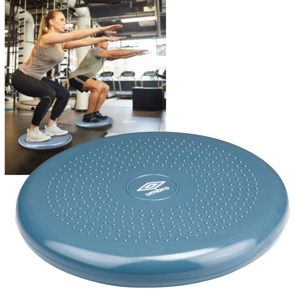 Balance-Kissen Ø 33cm - Fördert Koordination & Tiefenmuskulatur - Heimtraining - Hautfreundliches PVC - bis 150 kg belastbar - 2 Oberflächen - Blau