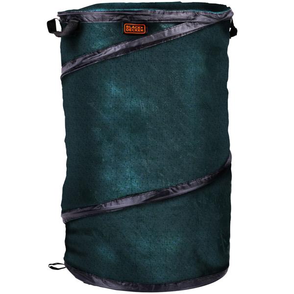 2er-Set Gartensack 120L - Abfallsack für Grünschnitt, Laub & Gartenabfälle - Ø 45x75cm - mit robusten Henkeln - platzsparend verstaubar