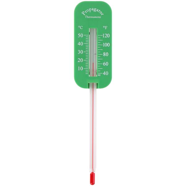 Bodenthermometer 0-50°C - Präzises Gartenthermometer für Aussaat, Frostschutz & Kompost - 15cm grün mit 0-50°C / 40-120°F Skala