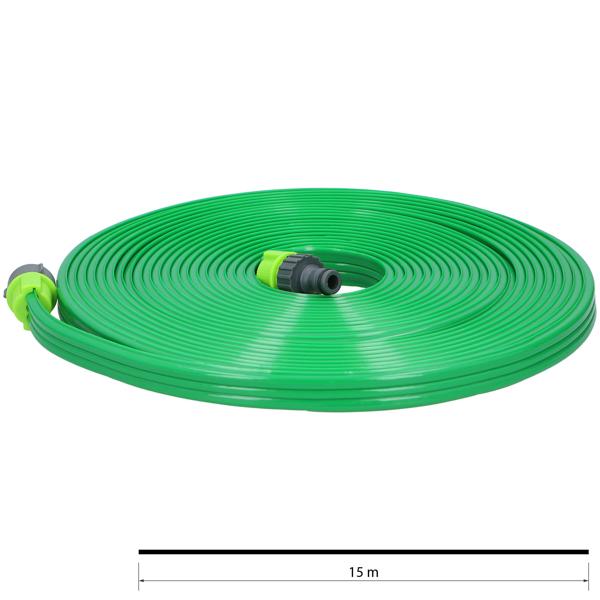 Tropfschlauch inkl. Universalkupplung 15m - Präzise Tröpfchenbewässerung - Spart Wasser, schützt Wurzeln & verhindert Staunässe - 1/2 Zoll