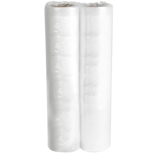 Folienrollen für Vakuumiergerät - 2 Stück je 20x300 cm mit Rippen-Struktur - Schutz vor Gefrierbrand & längere Haltbarkeit für Lebensmittel und Dokumente