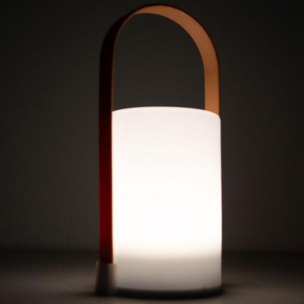 2er-Set Dekolaterne Lounge - Stimmungslicht für Innen & Aussen - Farbwechsel oder Warmweiss - Batteriebetrieben - LED-Leuchte 25x11.5x10cm Kunststoff Weiss