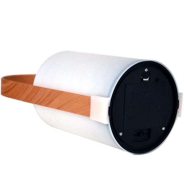 2er-Set Dekolaterne Lounge - Stimmungslicht für Innen & Aussen - Farbwechsel oder Warmweiss - Batteriebetrieben - LED-Leuchte 25x11.5x10cm Kunststoff Weiss