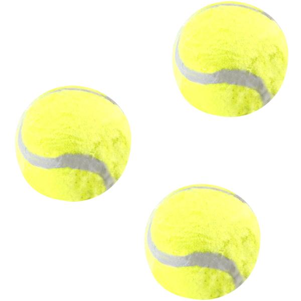 Tennisbälle 3er-Set - Ideal für Freizeit, Kinder & Erwachsene - Vielseitige Spielbälle für Hund, Familie, Freunde, Schwimmbad, See, Meer - Ø 6 cm - Gelb