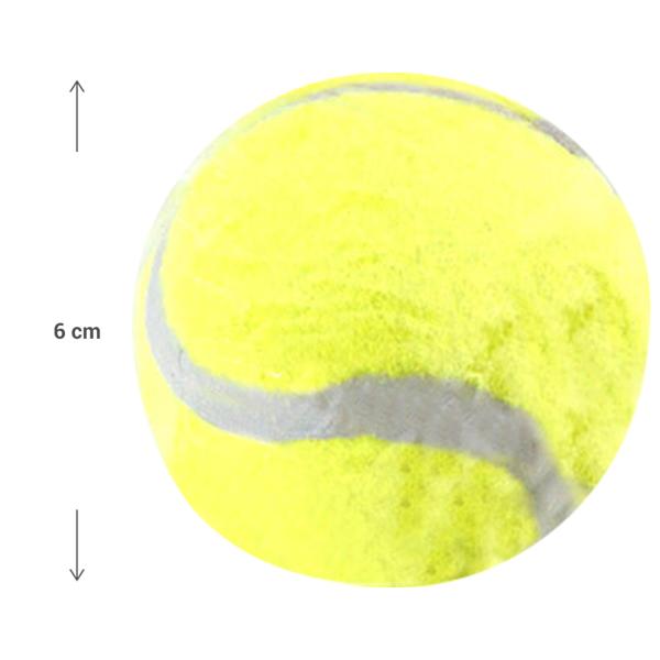 Tennisbälle 3er-Set - Ideal für Freizeit, Kinder & Erwachsene - Vielseitige Spielbälle für Hund, Familie, Freunde, Schwimmbad, See, Meer - Ø 6 cm - Gelb