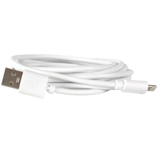 USB 2.0 Lightning Ladekabel 2m weiss - Schnellladen & Highspeed Datenübertragung 480 Mbit/s - Für iPhone 5+, iPad, iPod, AirPods - Langlebig & flexibel