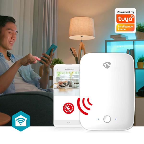 Intelligenter Sturzmelder für Senioren – Wi-Fi Sensor mit Sturzalarm, Erinnerungsfunktion & App, erkennt nächtliches Wandern & Einbruch