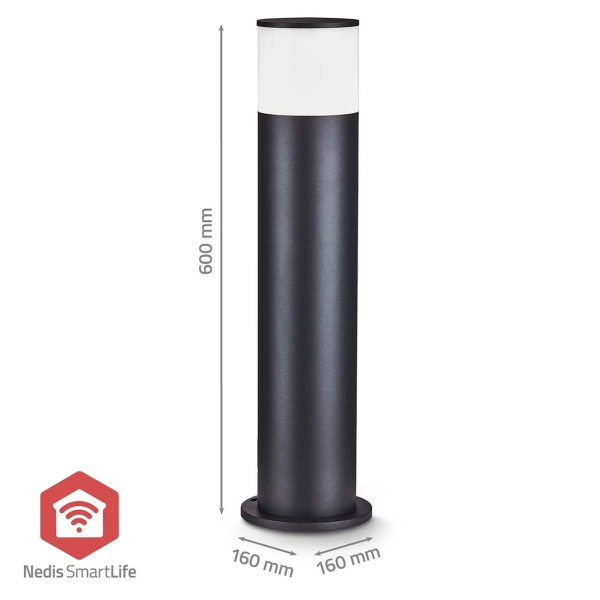 Premium Smartlife Gartenleuchte H60cm: ZigBee, RGB, warmweisses Licht, App Steuerung– Robuste Aluminium Wegeleuchte, 2700K, IP65 wetterfest