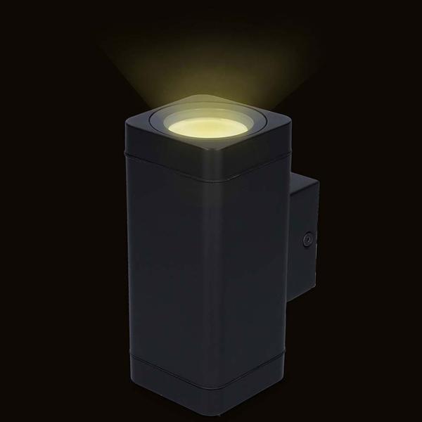 Smarte LED Wandleuchte für Aussen, App-steuerbar – Bluetooth, dimmbar, RGB Farben, 2700K-6500K, IP44, moderne Beleuchtung