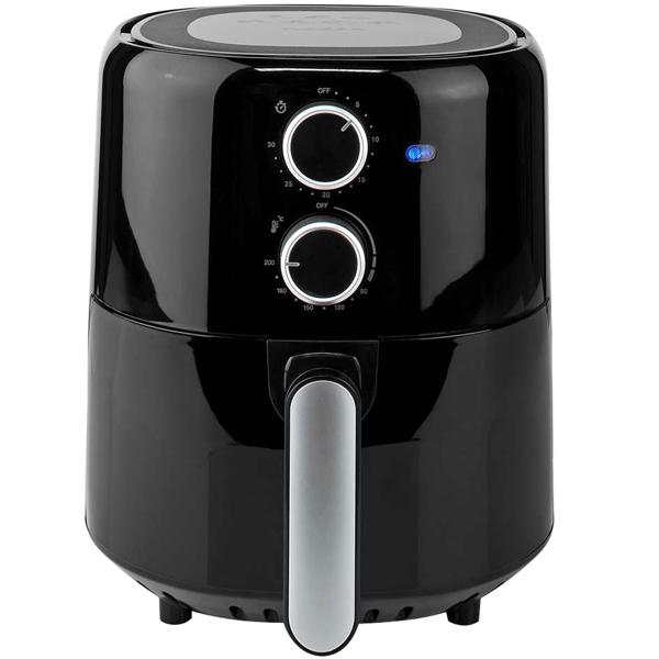 Kompakte Heissluftfritteuse 1500W – 3L Kapazität, Timer & Antihaft-Beschichtung – gesundes, fettarmes Frittieren, schnelle Zubereitung & leichte Reinigung