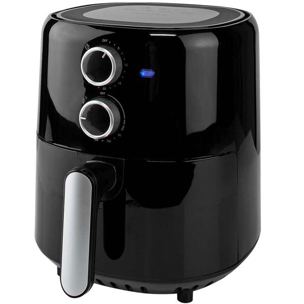 Kompakte Heissluftfritteuse 1500W – 3L Kapazität, Timer & Antihaft-Beschichtung – gesundes, fettarmes Frittieren, schnelle Zubereitung & leichte Reinigung