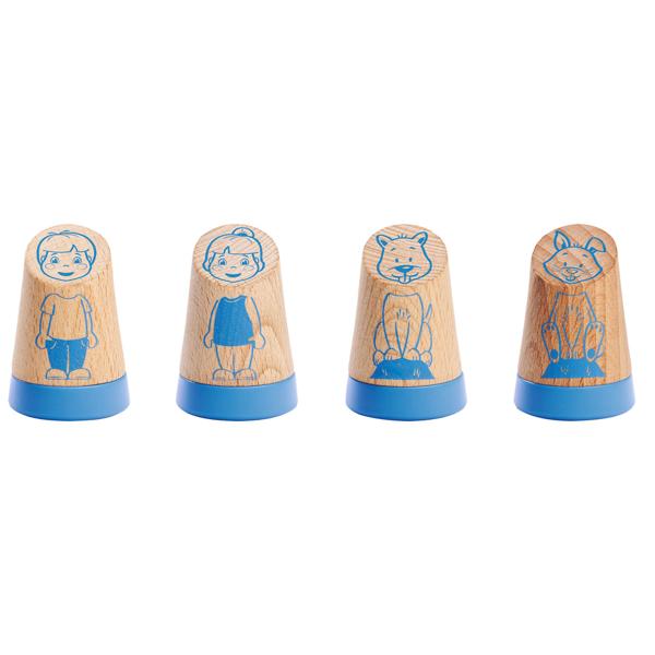 Interaktives LiLUMi Hörbuch mit Holzfiguren: 108 Geschichten, bunt – Fördert Fantasie & Lernen, ideales Spielzeug zum Hören & Mitspielen