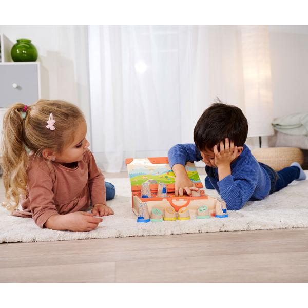 Interaktives LiLUMi Hörbuch mit Holzfiguren: 108 Geschichten, bunt – Fördert Fantasie & Lernen, ideales Spielzeug zum Hören & Mitspielen