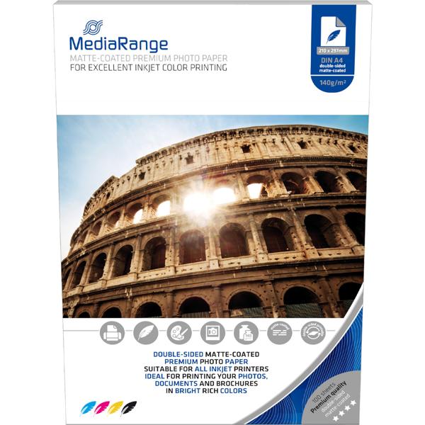 Professionelles A4 Fotopapier - matt 140g/m² - für Tintenstrahldrucker - 100 Blatt - lebendige, hochauflösende Ausdrucke - schnelle Trockenzeit