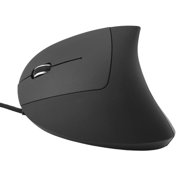 Ergonomische 6-Tasten-Maus für Linkshänder - Vertikales Design beugt Überlastung vor - 1.7m Kabel - Windows, macOS, Linux kompatibel - 800-2400 dpi