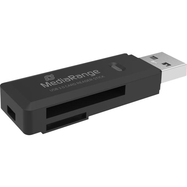 USB 3.0 Card Reader für SD- & MMC-Karten - Schneller Datenaustausch bis 5 Gbit/s - Plug & Play mit Windows, Linux & macOS - Schwarz