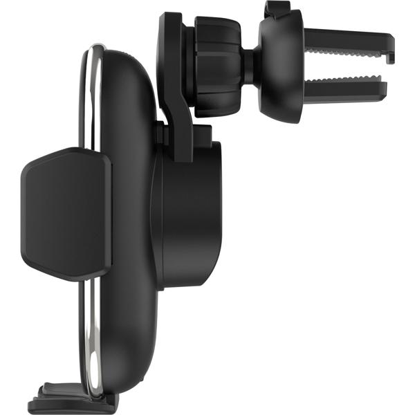 Kfz-Qi-Ladegerät Lüftungsschlitz - 15W Wireless Schnellladestation mit Natel Halterung & Schutz - Induktiv, Touch-Sensor, LED-Anzeige