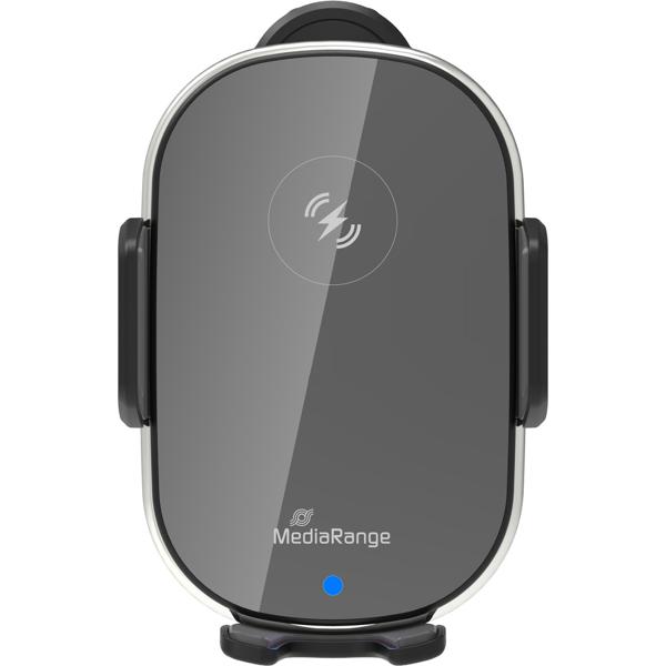 Kfz-Qi-Ladegerät Lüftungsschlitz - 15W Wireless Schnellladestation mit Natel Halterung & Schutz - Induktiv, Touch-Sensor, LED-Anzeige