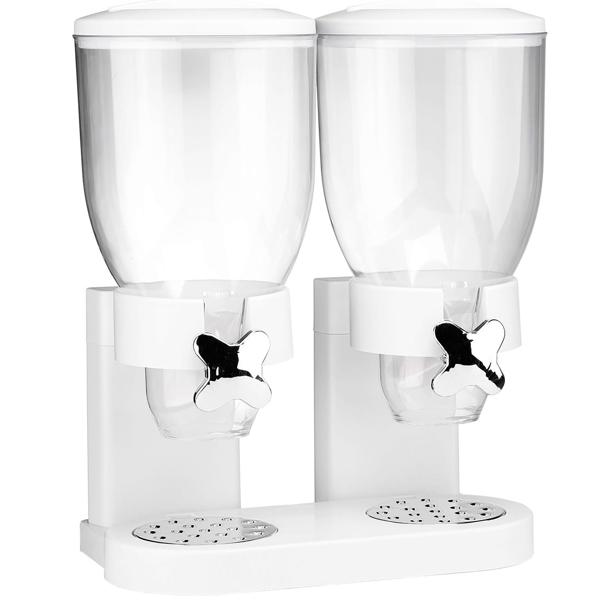 Müslispender mit 2 Behältern je 3,5 L, weiss
