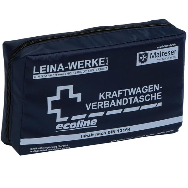 Auto-Verbandstasche DIN13164 - 43-teiliger Erste Hilfe Notfall Inhalt - Heftpflaster-Set, Rettungsdecke, Handschuhe, Maske - nach DIN 13164:2022