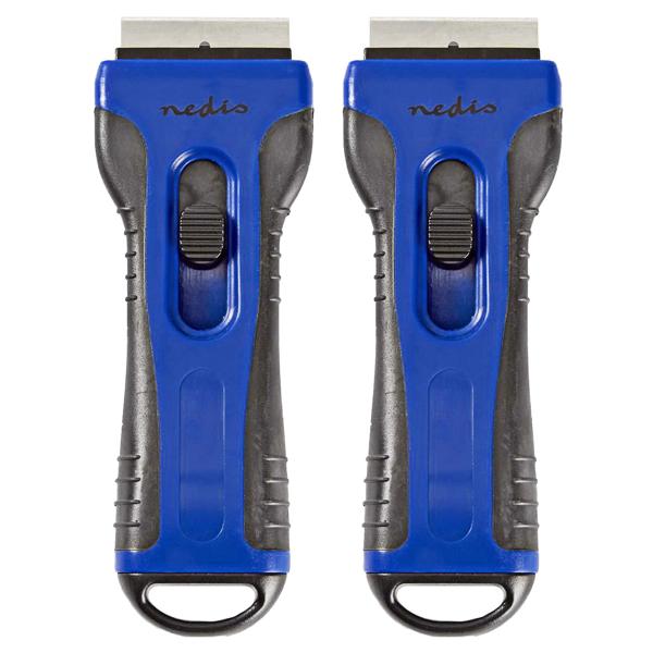 2er-Set Ceranfeldschaber mit Soft-Touch-Griff – praktischer Kochfeldschaber – entfernt mühelos Verschmutzungen, ideal für Ceran- & Glaskochfelder