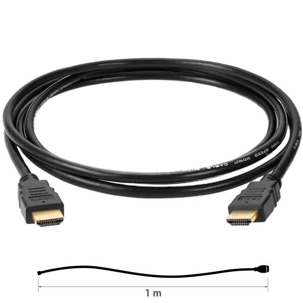 2er-Set Highspeed HDMI Kabel - Ethernet Heimkino optimiert für 8 PCM & True HD Audio - max. 10.2 GBit/s, 1m, Typ A, vergoldete Kontakte