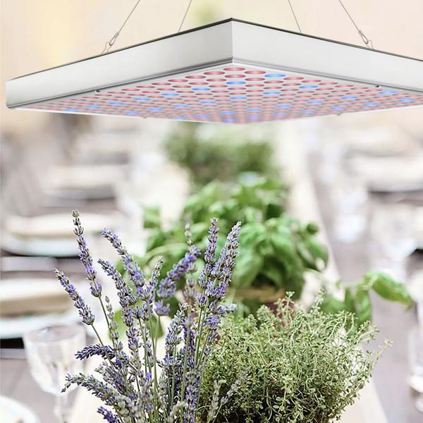 3er Professionelle Pflanzen-Wachstumslampe mit 225 LEDs - 250 Lumen, 300x300x35mm – fördert das Wachstum von Pflanzen effektiv & zuverlässig