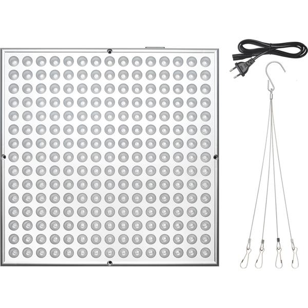 3er Professionelle Pflanzen-Wachstumslampe mit 225 LEDs - 250 Lumen, 300x300x35mm – fördert das Wachstum von Pflanzen effektiv & zuverlässig