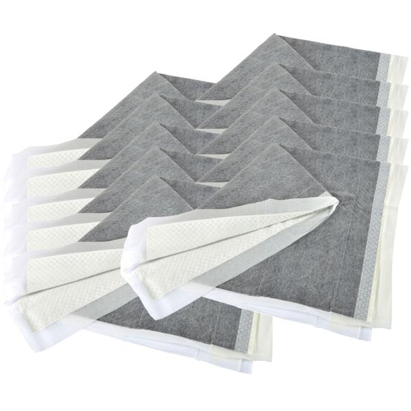 Hundetrainingsunterlagen 10 Stk - für Welpen & Seniorenhunde - auslaufsicher, geruchsneutral (Aktivkohle), je 90x60 cm - schützt Böden effektiv